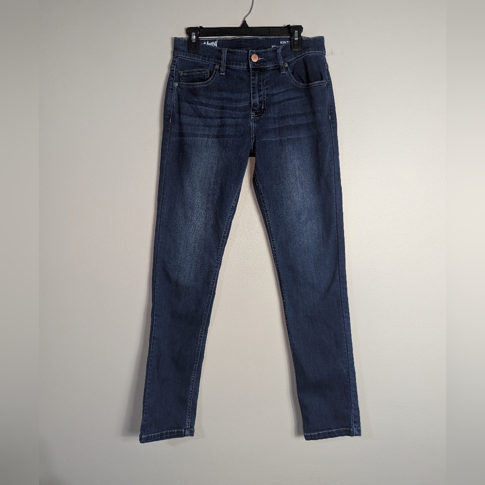 31 x 34 Mugsy Dark Whiskered Wash Men's Kinzies Jeans